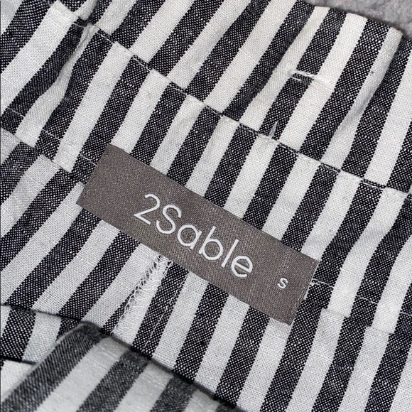 SOLD 2SABLE striped shorts - Picture 4 of 4